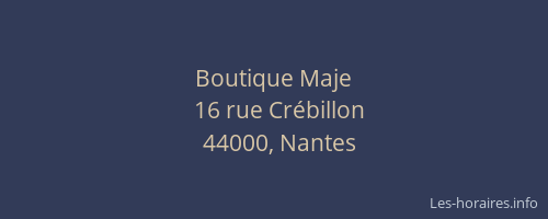 Boutique Maje