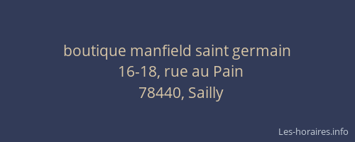 boutique manfield saint germain
