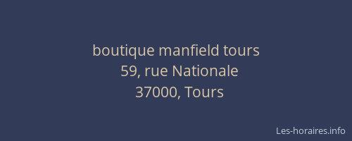 boutique manfield tours