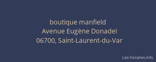 boutique manfield