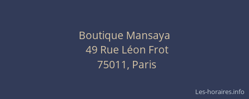 Boutique Mansaya