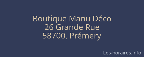 Boutique Manu Déco