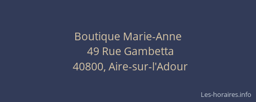 Boutique Marie-Anne