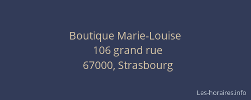 Boutique Marie-Louise