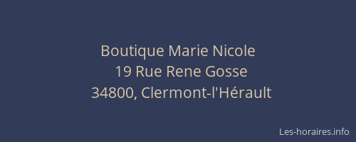 Boutique Marie Nicole