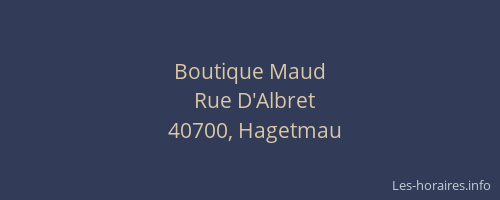 Boutique Maud