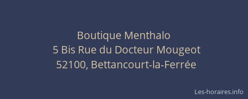 Boutique Menthalo