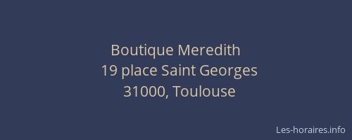 Boutique Meredith