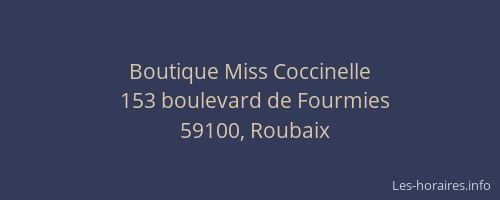 Boutique Miss Coccinelle