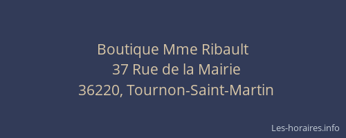 Boutique Mme Ribault