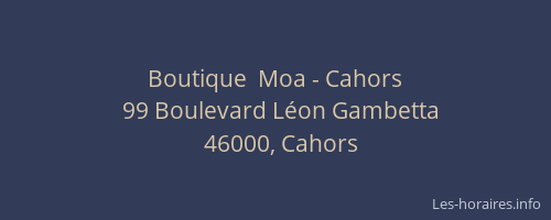 Boutique  Moa - Cahors