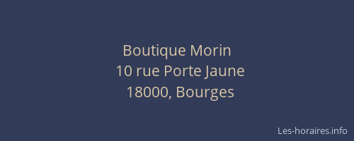Boutique Morin