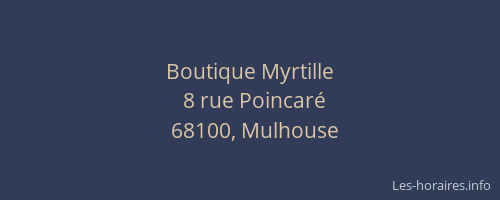 Boutique Myrtille