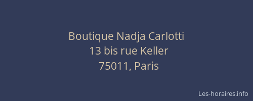 Boutique Nadja Carlotti