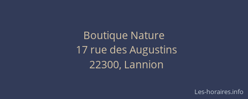 Boutique Nature
