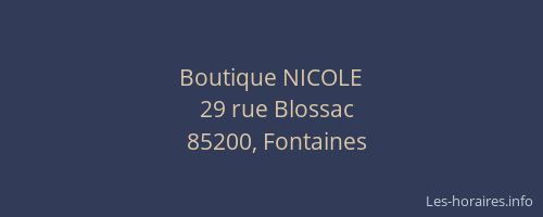 Boutique NICOLE