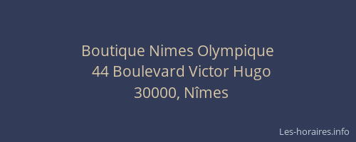 Boutique Nimes Olympique