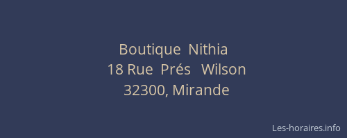 Boutique  Nithia