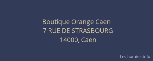 Boutique Orange Caen