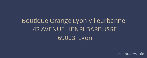 Boutique Orange Lyon Villeurbanne
