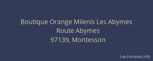 Boutique Orange Milenis Les Abymes