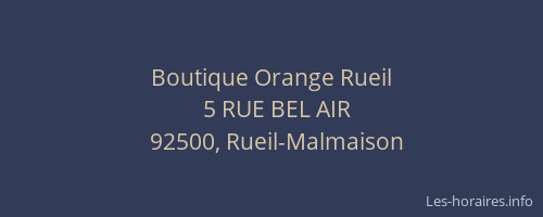 Boutique Orange Rueil