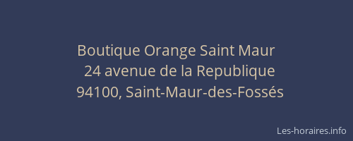 Boutique Orange Saint Maur