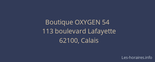 Boutique OXYGEN 54