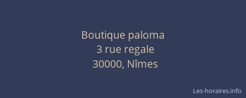 Boutique paloma