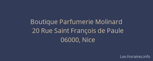 Boutique Parfumerie Molinard