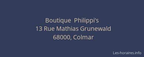 Boutique  Philippi's
