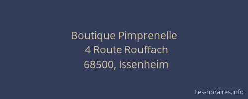 Boutique Pimprenelle