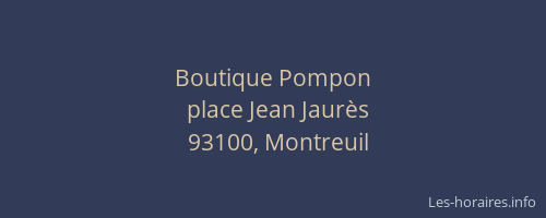 Boutique Pompon