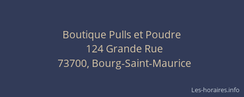 Boutique Pulls et Poudre