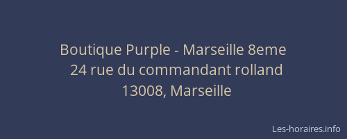Boutique Purple - Marseille 8eme