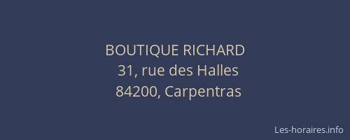BOUTIQUE RICHARD