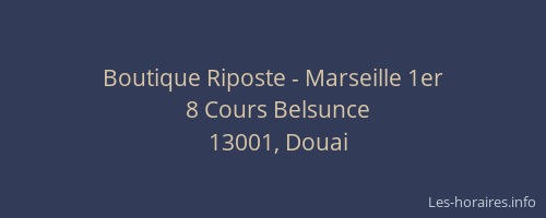 Boutique Riposte - Marseille 1er