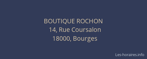 BOUTIQUE ROCHON