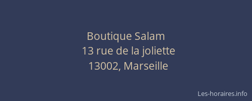 Boutique Salam