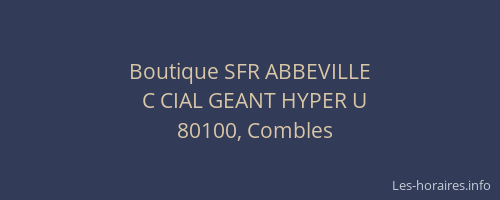 Boutique SFR ABBEVILLE