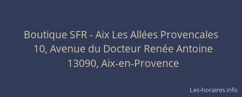 Boutique SFR - Aix Les Allées Provencales