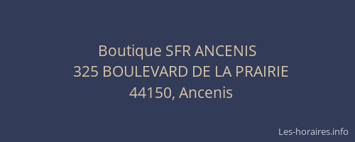 Boutique SFR ANCENIS