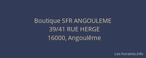 Boutique SFR ANGOULEME