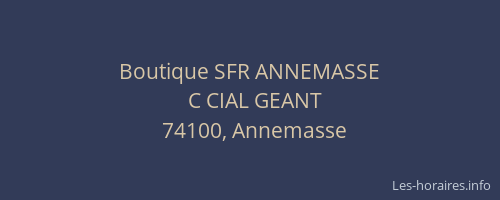 Boutique SFR ANNEMASSE