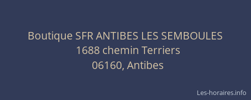 Boutique SFR ANTIBES LES SEMBOULES