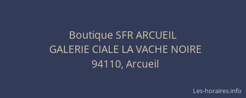 Boutique SFR ARCUEIL