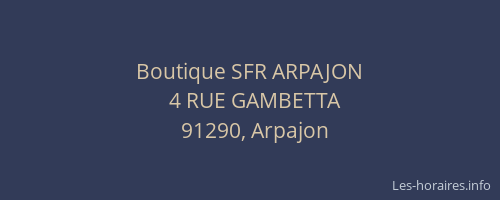 Boutique SFR ARPAJON