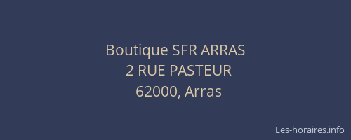 Boutique SFR ARRAS