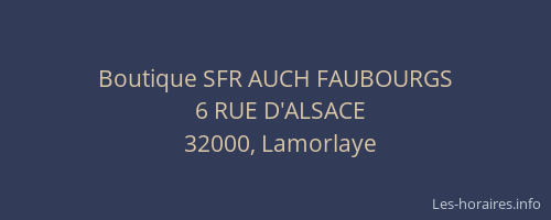 Boutique SFR AUCH FAUBOURGS