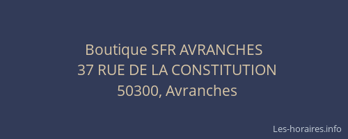 Boutique SFR AVRANCHES